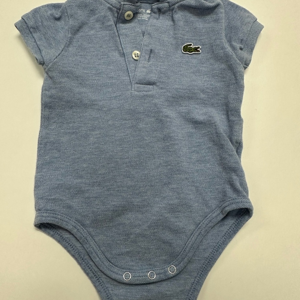 Lacoste Blue Baby Bodysuit